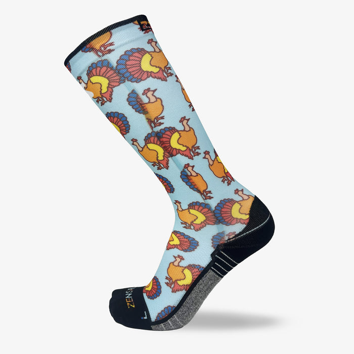 Colorful Turkeys Compression Socks (Knee-High)Socks - Zensah