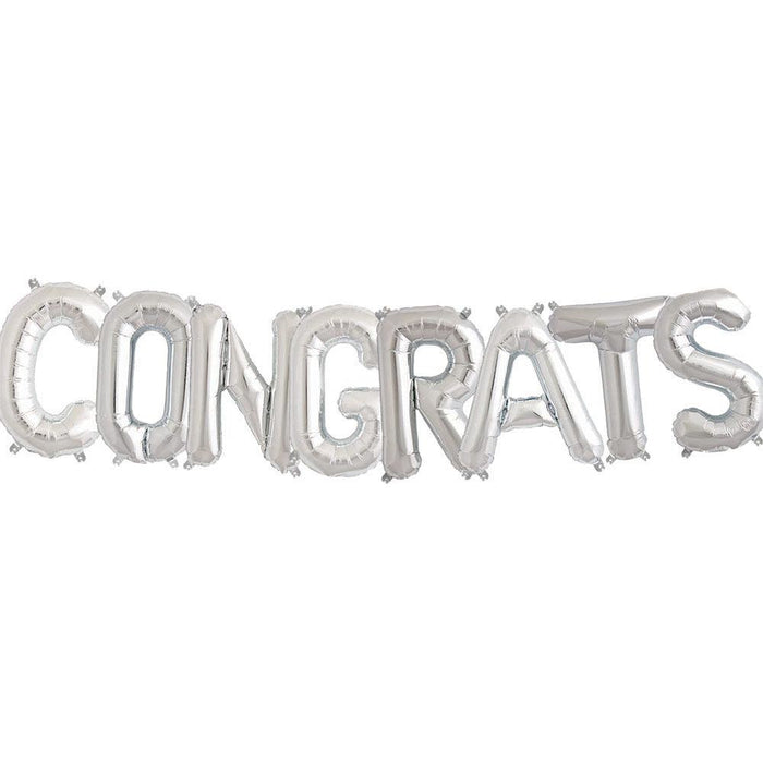 "Congrats" Balloon Banner Kit -8 Balloons / 9 ft.