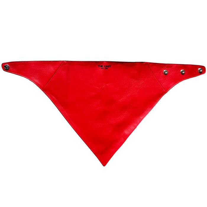 COUNTDOWN LOVE RED LEATHER BANDANA
