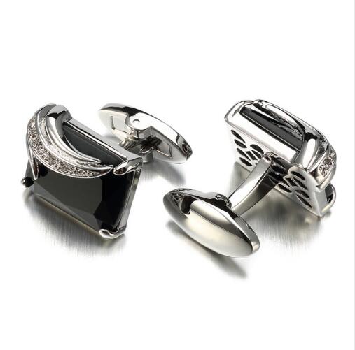 Cufflinks - Low-key Luxury Square Crystal Cufflinks