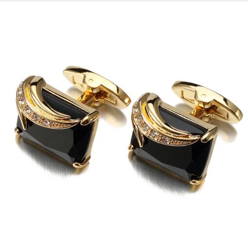 Cufflinks - Low-key Luxury Square Crystal Cufflinks