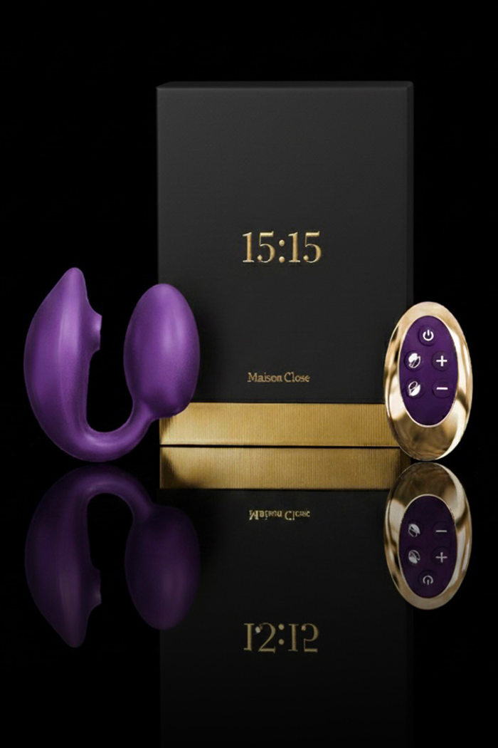 Maison Close 15:15 Remote Control Stimulator Egg Purple/Gold