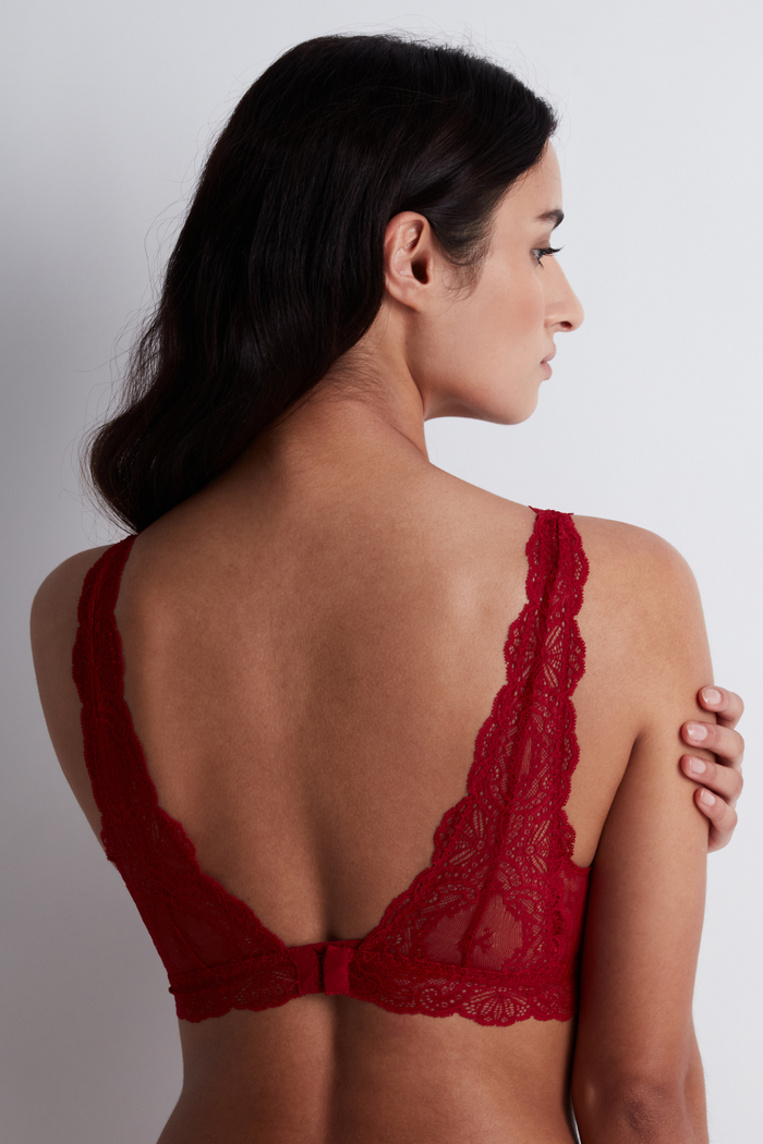 Aubade Red Lace Bralette Danse des Sens | French Bras