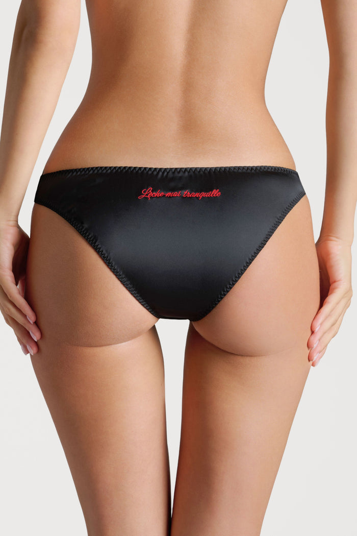 Scandale Dédicace Satin Brief Black