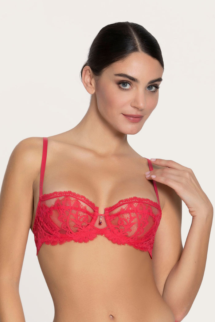 Lise Charmel Désirs de Venise Half Cup Bra Grenat