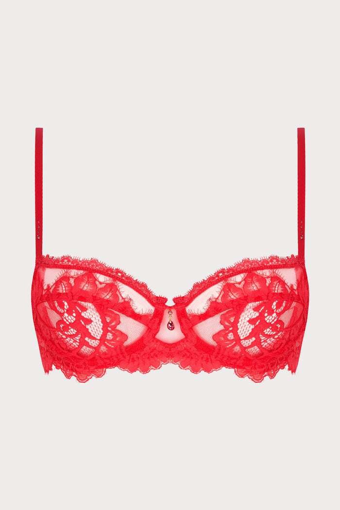 Lise Charmel Désirs de Venise Red Half Cup Bra