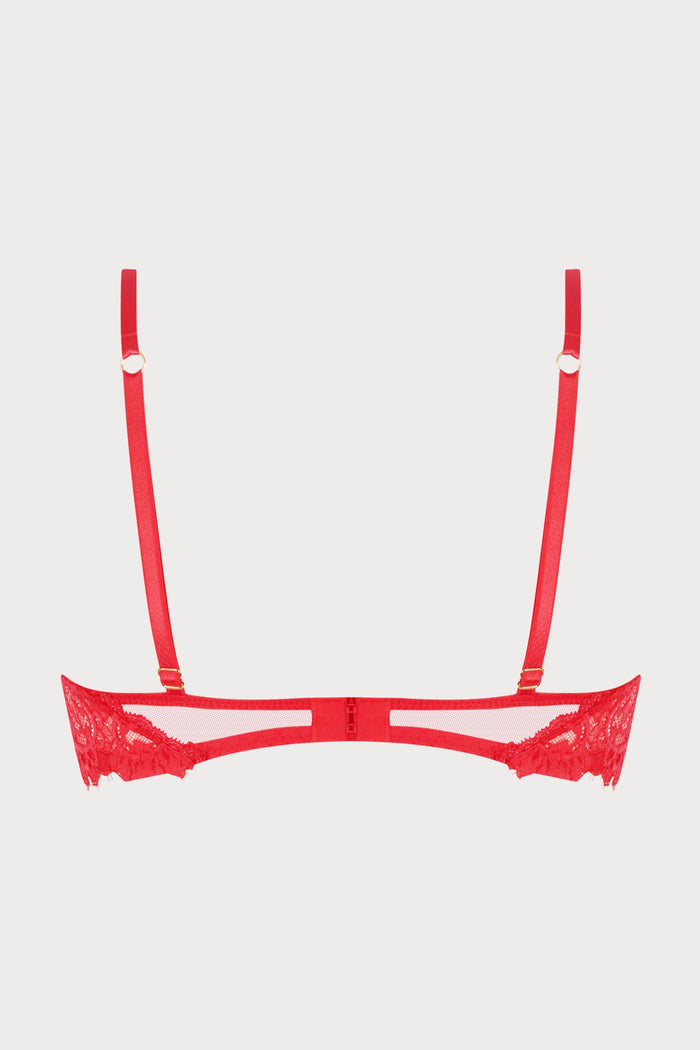 Désirs de Venise Red Half Cup Bra - Lise Charmel