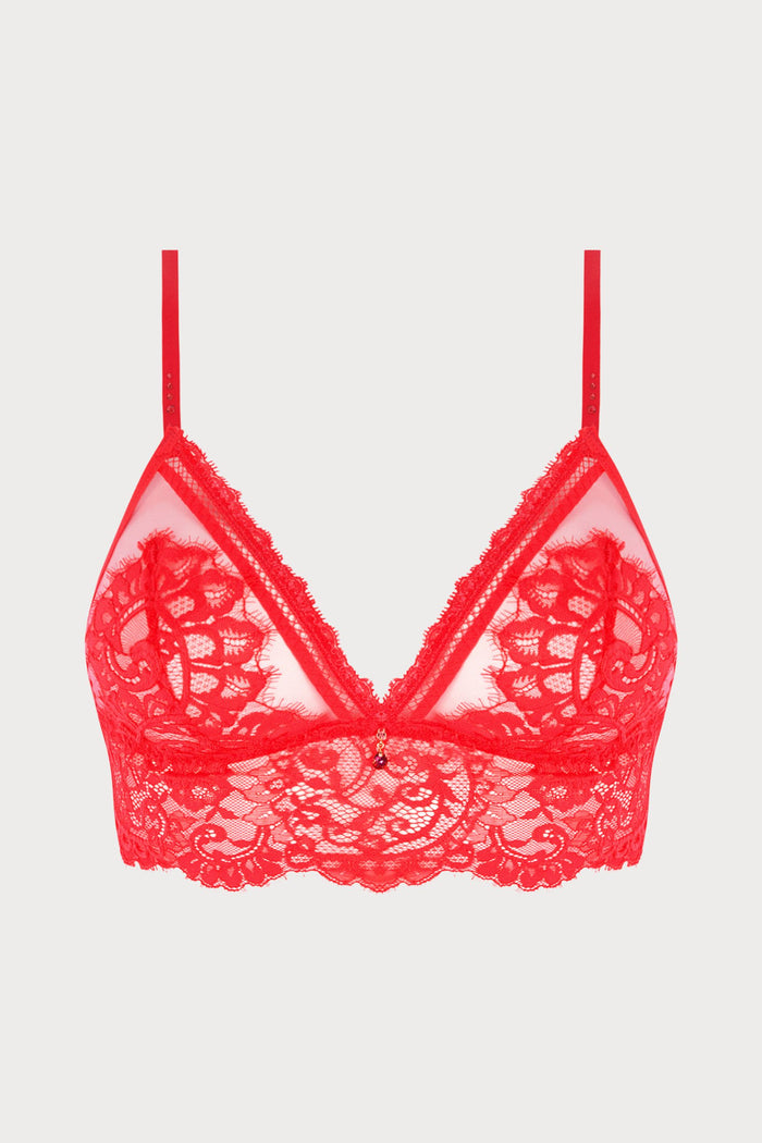 Lise Charmel Désirs de Venise Red Non-Wired Triangle Bra