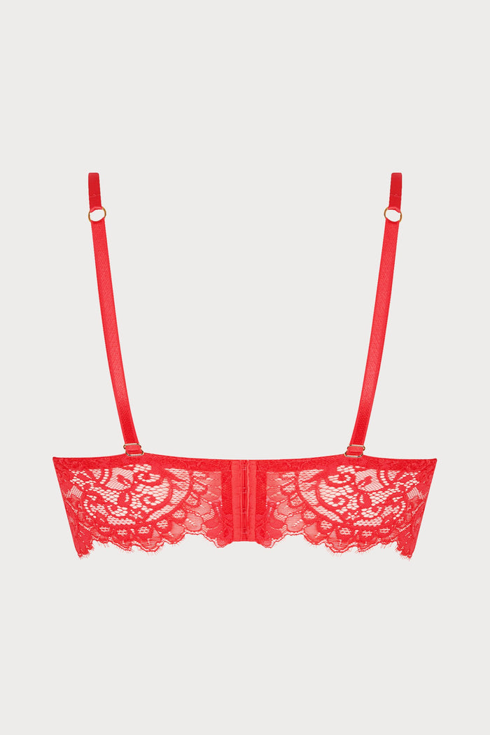 Désirs de Venise Red Non-Wired Triangle Bra - Lise Charmel