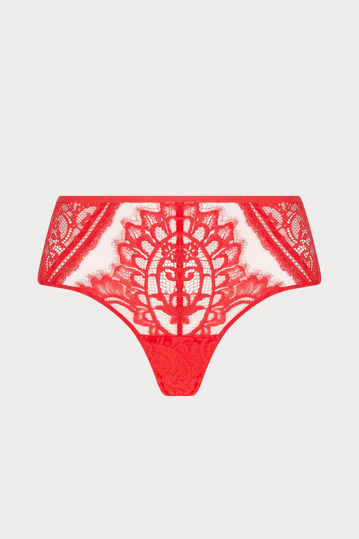 Lise Charmel Red Lace Shorty - Désirs de Venise
