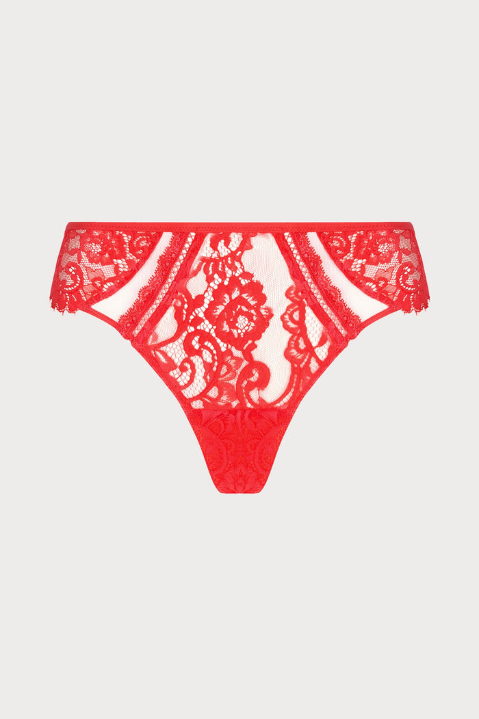 Lise Charmel Désirs de Venise Red Lace Thong