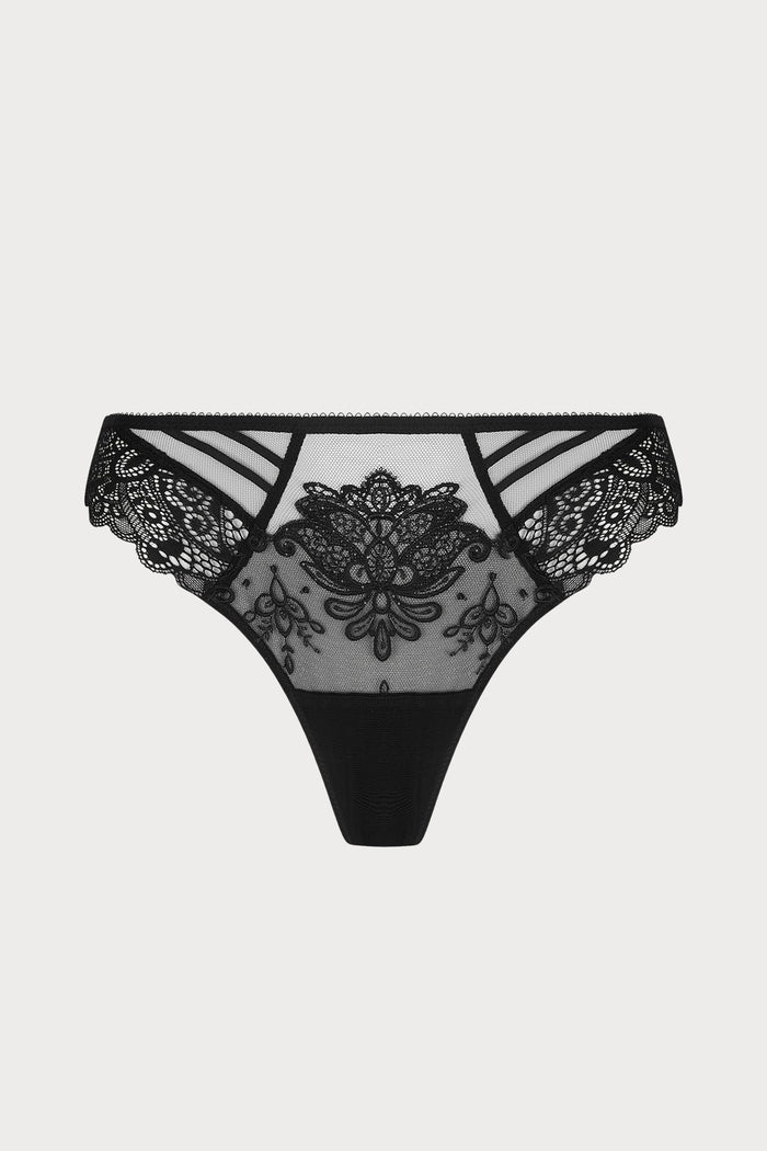 Lise Charmel Diva Glamour Tamga Thong Black