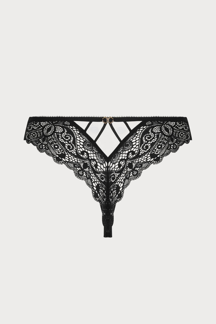 Lise Charmel Diva Glamour Tamga Thong Black