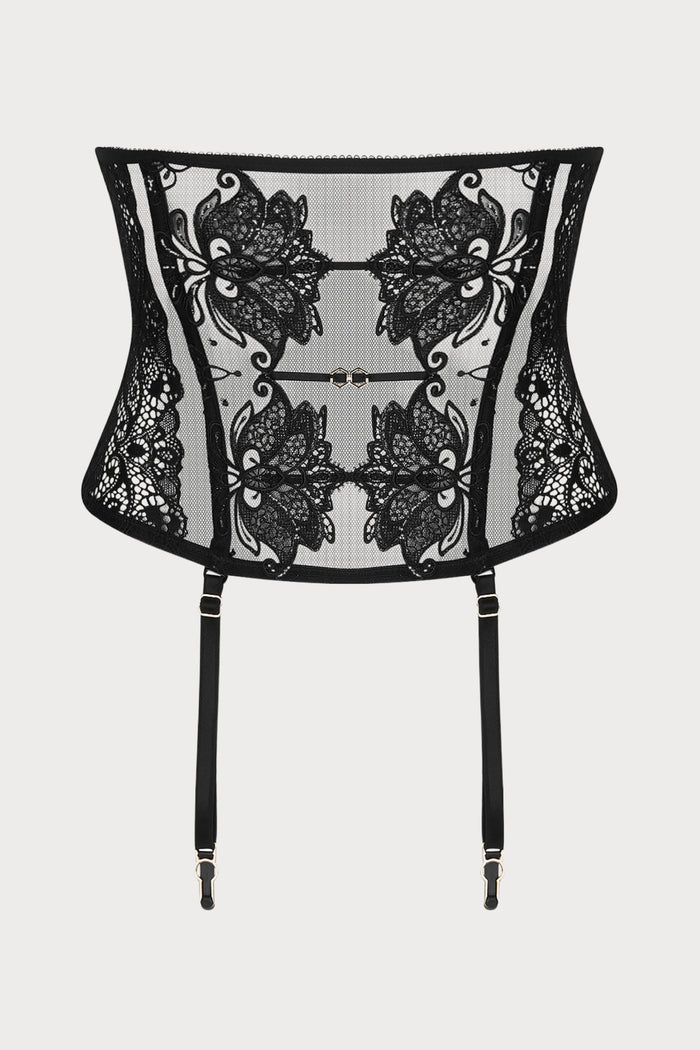 Lise Charmel Diva Glamour Waspie with Suspenders Black
