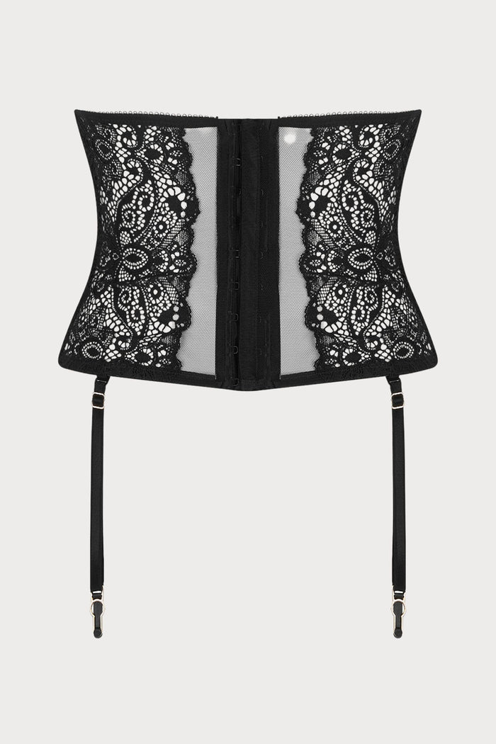 Lise Charmel Diva Glamour Waspie with Suspenders Black
