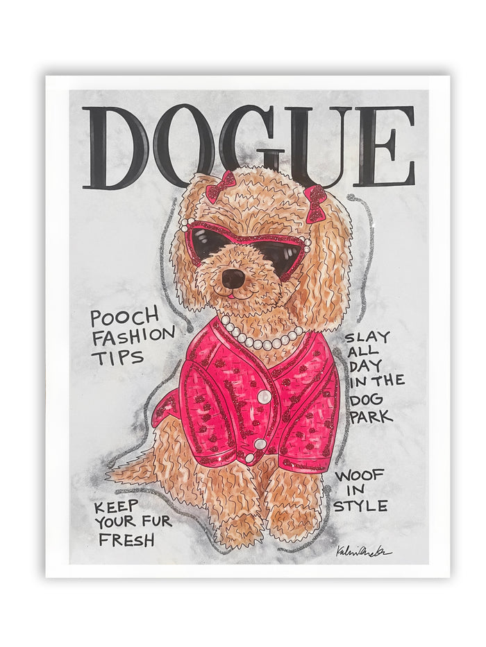 Dogue Glitter Art Print