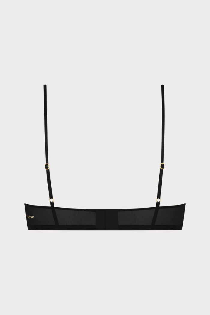 Double Sens Balconette Bra in Black