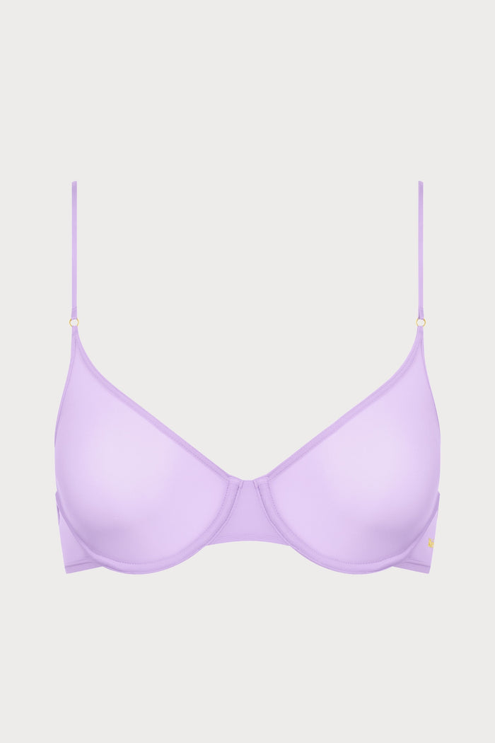 Double Sens Balconette Bra in Lavender