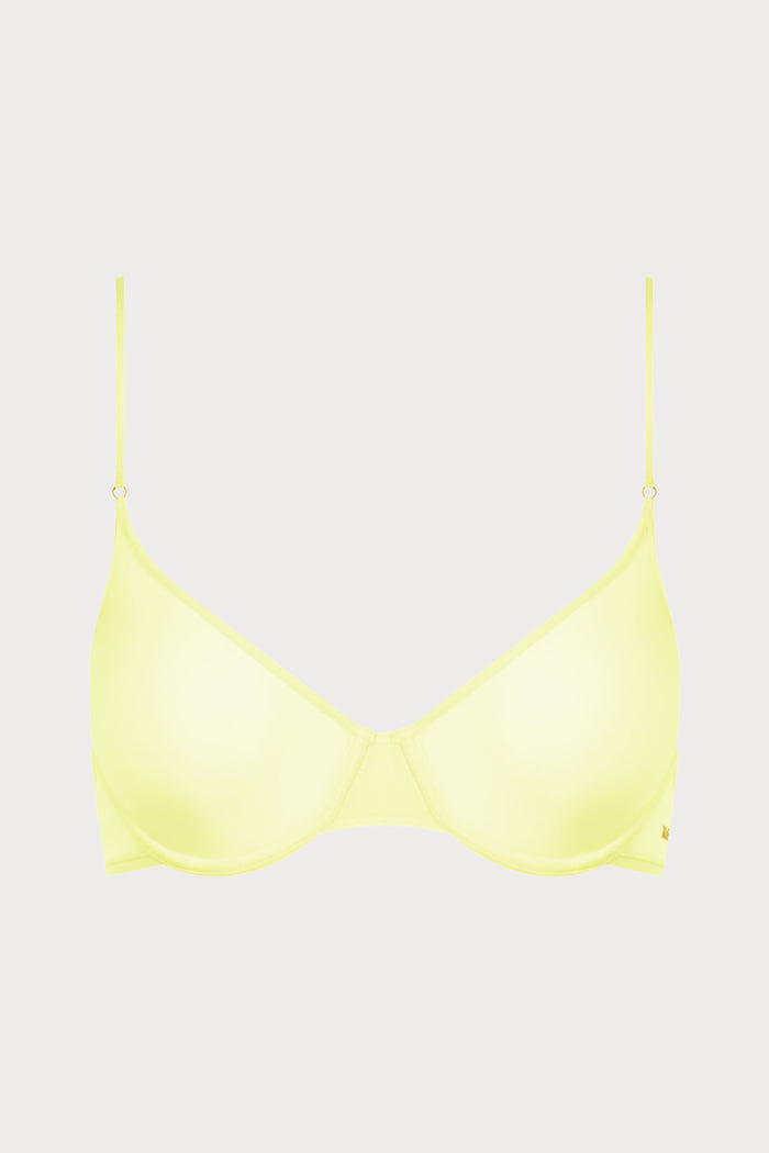 Double Sens Balconette Bra in Yellow