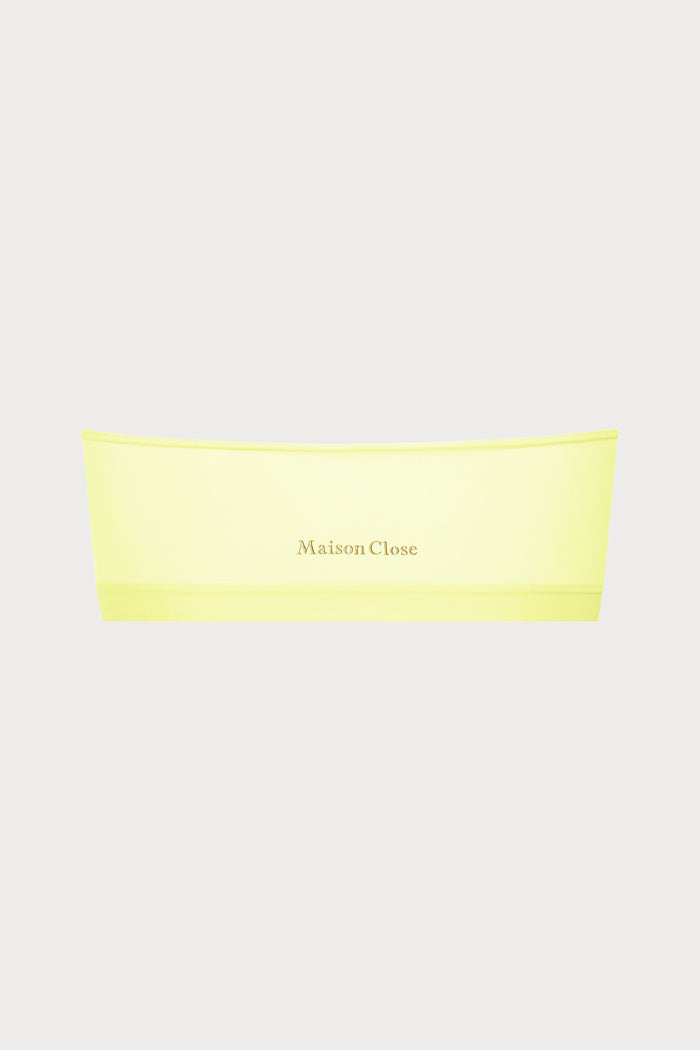 Double Sens Bandeau Bra in Yellow
