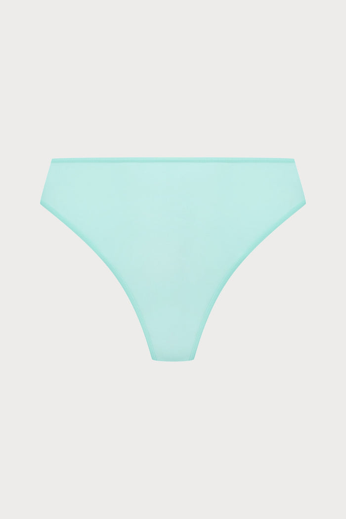 Double Sens High Waist Thong in Celadon