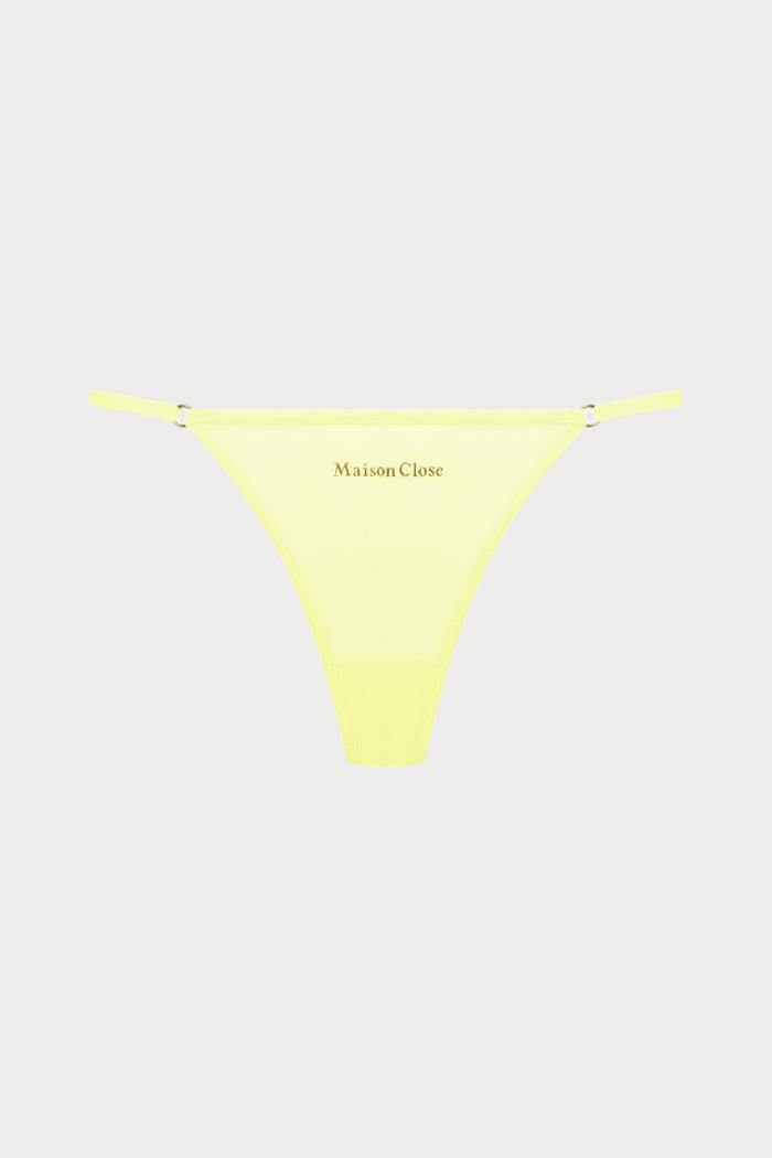 Double Sens Micro Thong in Yellow