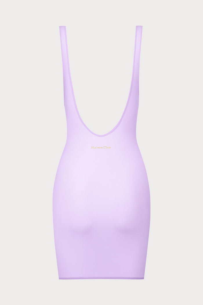 Maison Close Double Sens Pastel Short Backless Dress Lavender