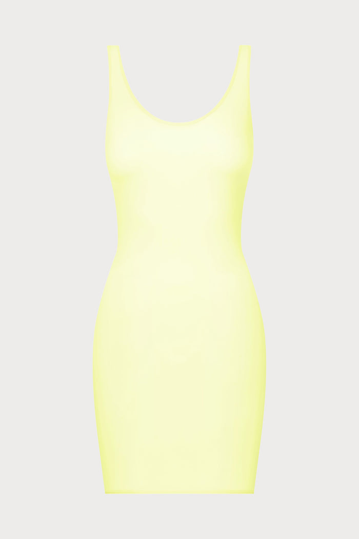 Maison Close Double Sens Pastel Short Backless Dress Yellow