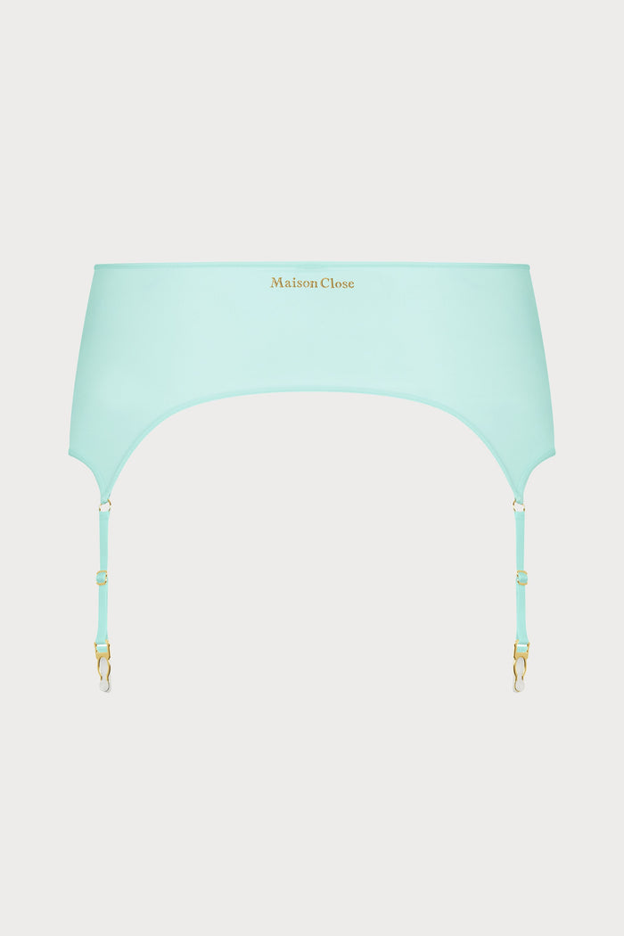 Double Sens Suspender Belt in Celadon