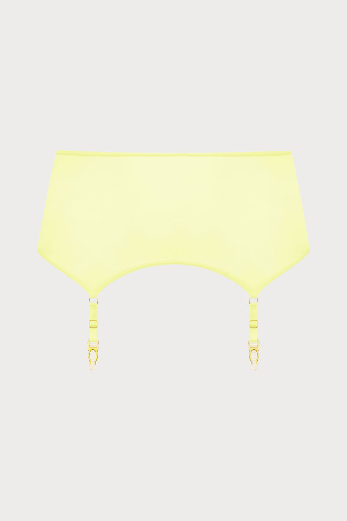Double Sens Suspender Belt in Yellow