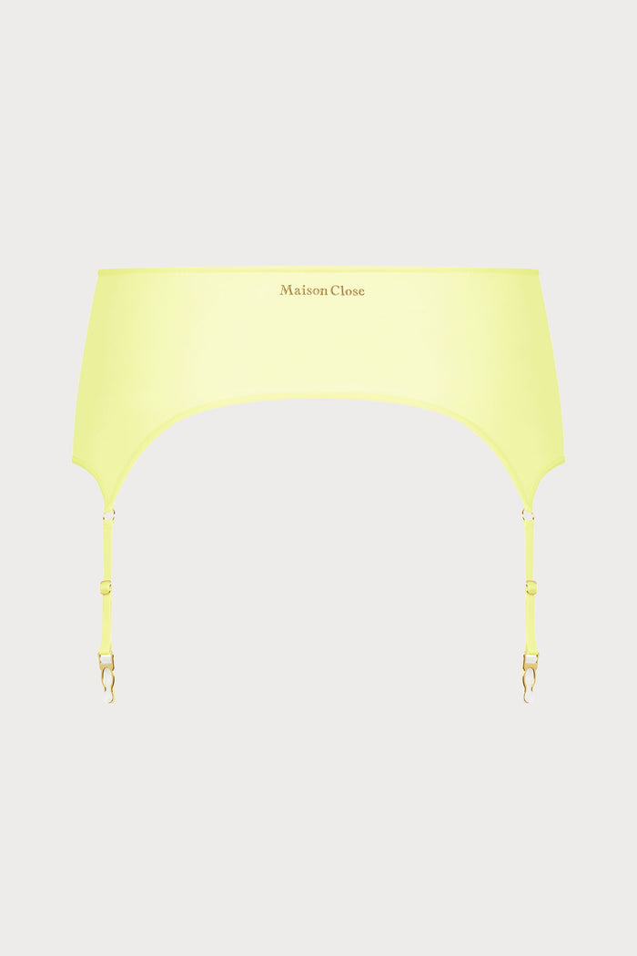 Double Sens Suspender Belt in Yellow