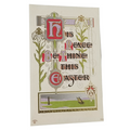 Easter Postcard Art Nouveau Flowers & Sailboats