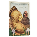Easter Postcard Hen with Baby Chicks Whitney Publishing