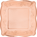 Elegant Rose Gold Square Plates/ 8 Count