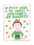 Elf Glitter Card