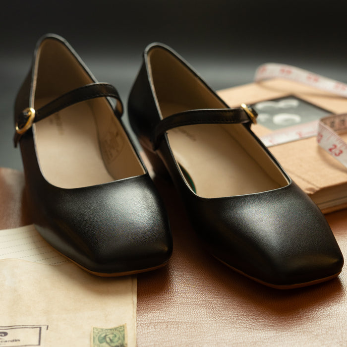 Estelle Black Mary-Janes