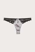 Executive Pinstripe Silk Thong