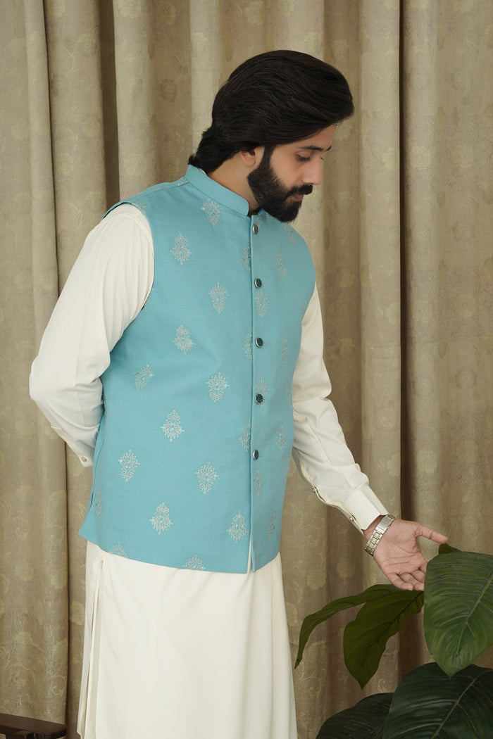 FEROZI  EMBROIDERY MEN'S WAIST COAT