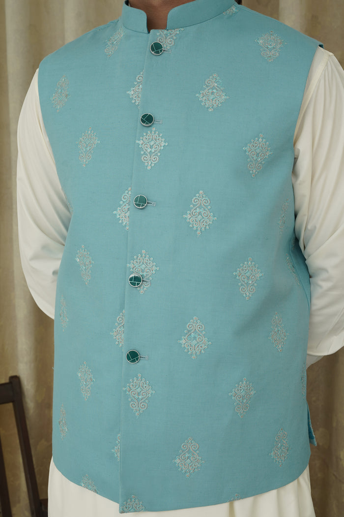 FEROZI  EMBROIDERY MEN'S WAIST COAT