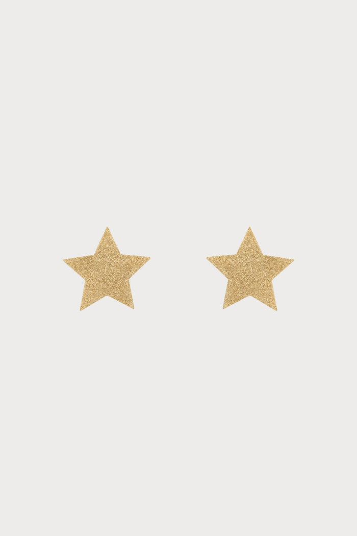 Bijoux Indiscrets Flash Glitter Star Pasties Gold