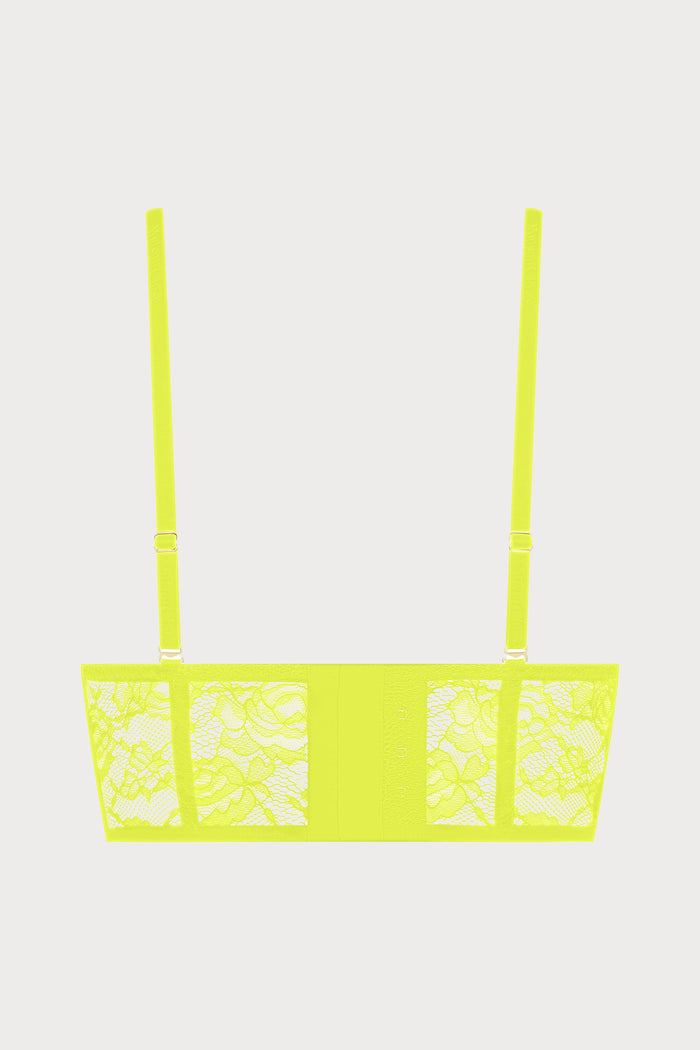 Flashback Lace Bustier Yellow