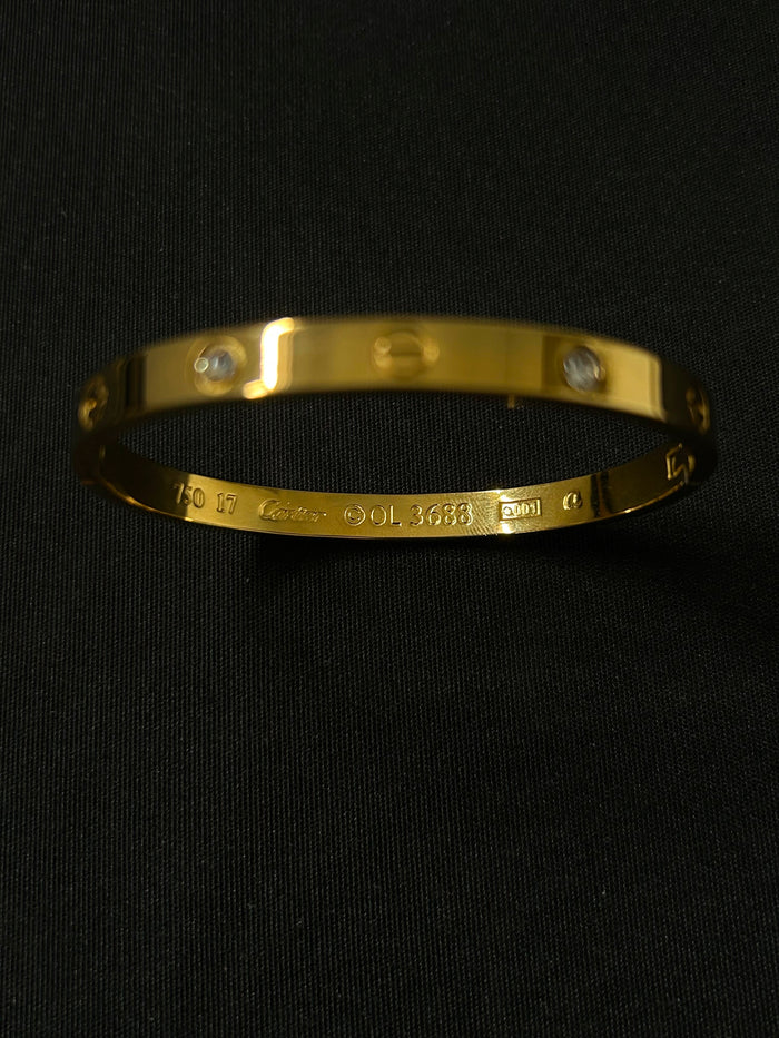 Flexagain’s Cartier Love Bracelet (18ct Gold With Zircon)