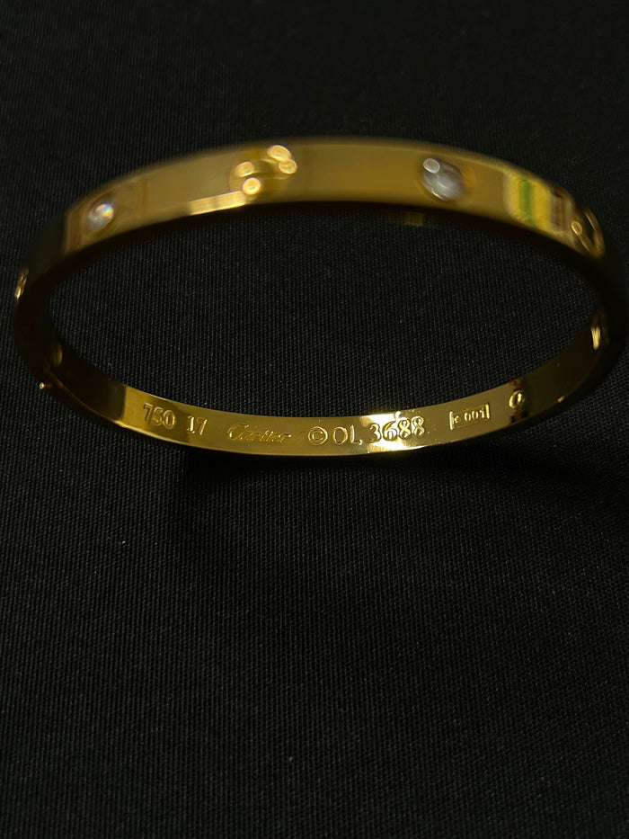 Flexagain’s Cartier Love Bracelet (18ct Gold With Zircon)
