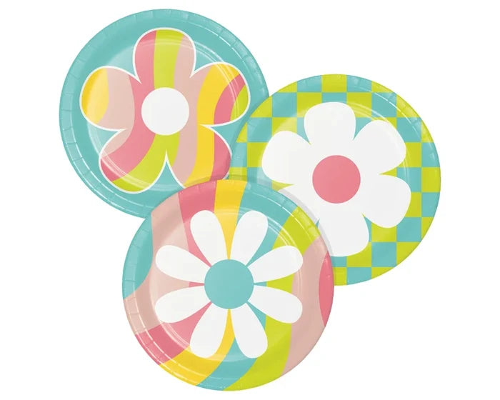 Flower Power Assorted Cake Plates