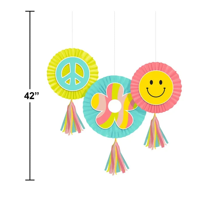Flower Power Hanging Cutout Decor