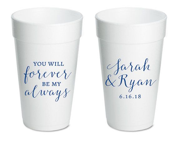Foam Personalized Cups / 50 Count