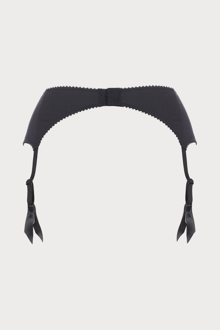 French Connection Suspender Belt in Black, Size S (UK 8)