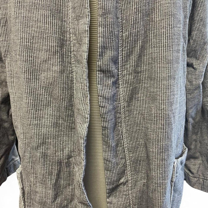 Frette gray corduroy robe with