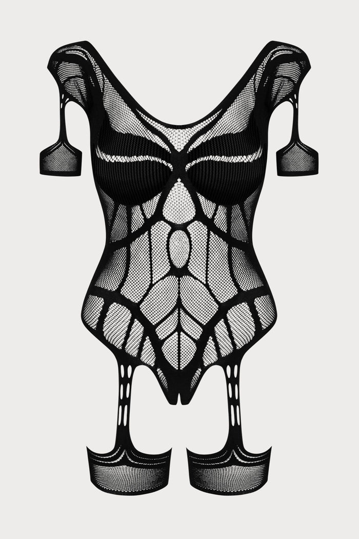 Obsessive G334 Crotchless Bodystocking Black