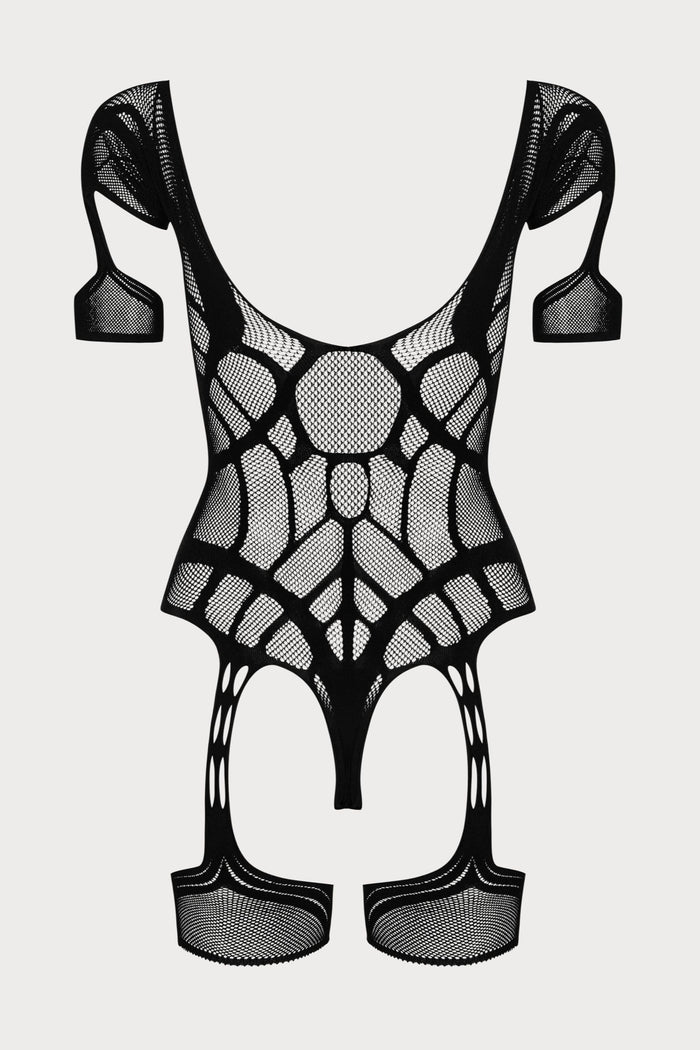 Obsessive G334 Crotchless Bodystocking Black